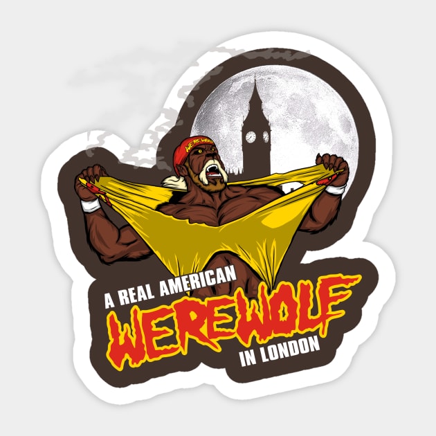 Real American Werewolf in London Sticker by popnerd